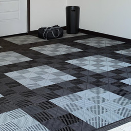 SafeRacks Garage Floor Tiles (16-Pack) - Black
