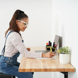 SafeRacks Wall Mounted Folding Worktop - Soft Close Edition 60"