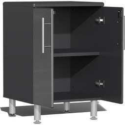 Ulti-MATE Garage 2.0 Series Grey Metallic 7 Piece Kit with Bamboo Top
