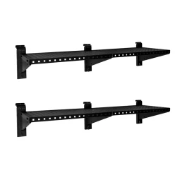Proslat Stealth 48 in. Heavy Duty Metal Shelves (2-Pack)