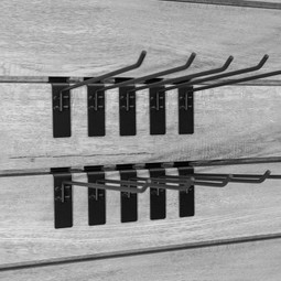 Proslat Stealth 10 in. Single Hook (10-Pack)