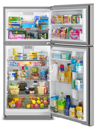 Maytag 30-Inch Wide Top-Freezer Refrigerator with Garage Mode-19 Cu. Ft. Stainless