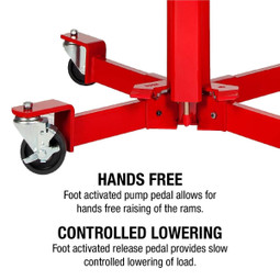 Sunex 7796 1,000 lb Capacity Air/Hydraulic Telescopic Transmission Jack