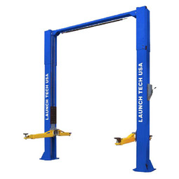 Launch Tech USA TLT210-XT-B 10,000 lb. ALI Certified 2-Post Asymmetrical Clear Floor Lift - Blue Launch Tech USA TLT210-XT-B 10,000 lb. ALI Certified 2-Post Asymmetrical Clear Floor Lift - Blue
