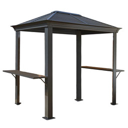 Sojag BBQ Mykonos 5x8 Hard Top Grill Gazebo