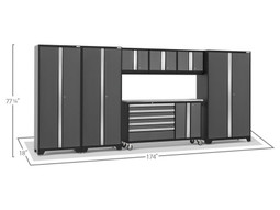 NewAge Bold 3.0 Grey 7 PC Set w/Stainless Steel Worktop NewAge Bold 3.0 Grey 7 PC Set w/Stainless Steel Worktop