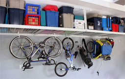 SafeRacks 4' x 8' Overhead Storage Rack 24"- 45" Drop - White SafeRacks 4' x 8' Overhead Storage Rack 24"- 45" Drop - White