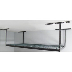 SafeRacks 4' x 8' Overhead Storage Rack 24" - 45" Drop - Hammertone SafeRacks 4' x 8' Overhead Storage Rack 24" - 45" Drop - Hammertone