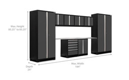NewAge Pro Series 3.0 Grey 10 Piece Combo w/Stainless Steel Top & LED Lights