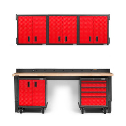 Gladiator Premier Welded Steel Red 9 Piece Kit Gladiator Premier Welded Steel Red 9 Piece Kit