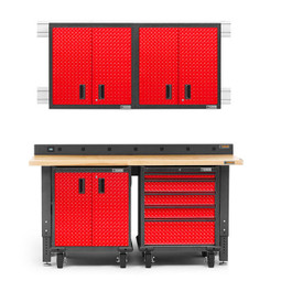 Gladiator Premier Welded Steel Red 7 Piece Set Gladiator Premier Welded Steel Red 7 Piece Set