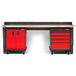 Gladiator Premier Welded Steel Red 3 Piece Workbench Kit Gladiator Premier Welded Steel Red 3 Piece Workbench Kit