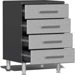 Ulti-MATE Garage 2.0 Series Silver Metallic 7-Piece Kit with Bamboo Worktop Ulti-MATE Garage 2.0 Series Silver Metallic 7-Piece Kit with Bamboo Worktop