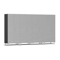 Ulti-MATE Garage 2.0 Series Silver Metallic 4-Pc Tall Cabinet Kit Ulti-MATE Garage 2.0 Series Silver Metallic 4-Pc Tall Cabinet Kit