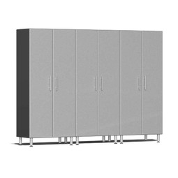 Ulti-MATE Garage 2.0 Series Silver Metallic 3-Pc Tall Cabinet Kit Ulti-MATE Garage 2.0 Series Silver Metallic 3-Pc Tall Cabinet Kit