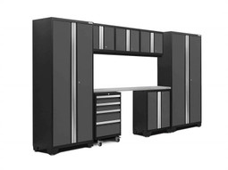 NewAge Bold 3.0 Grey 8 Piece Set w/Stainless Steel Worktop NewAge Bold 3.0 Grey 8 Piece Set w/Stainless Steel Worktop