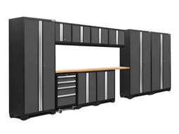 NewAge Bold 3.0 Grey 12 Piece Set with Bamboo Worktop