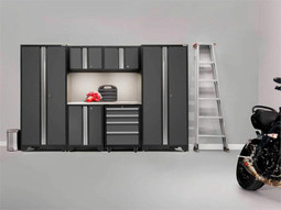 NewAge Bold 3.0 Grey 7 Piece Set w/Stainless Steel Worktop & LED Lights NewAge Bold 3.0 Grey 7 Piece Set w/Stainless Steel Worktop & LED Lights