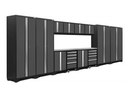 NewAge Bold 3.0 Grey 14 Piece Set with Stainless Steel Worktop & LED Lights NewAge Bold 3.0 Grey 14 Piece Set with Stainless Steel Worktop & LED Lights