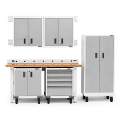 Gladiator Premier Welded Steel White 8 Piece Set Gladiator Premier Welded Steel White 8 Piece Set