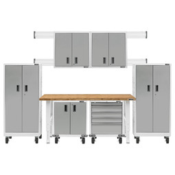 Gladiator Premier Welded Steel White 9 Piece Set Gladiator Premier Welded Steel White 9 Piece Set