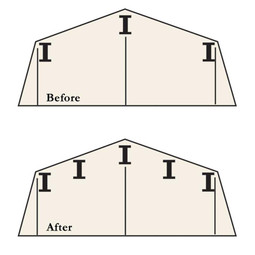 Arrow Roof Strengthening Kit for 6 x 5 ft., 8 x 6 ft. Sheds (Except Swing Doors)