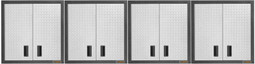 Gladiator Premier Welded Steel 4 Piece Wall Cabinet Set Gladiator Premier Welded Steel 4 Piece Wall Cabinet Set
