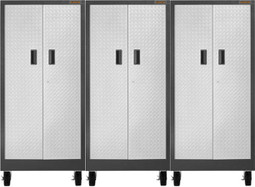 Gladiator Premier Welded Steel 3 Piece Tall Storage Set