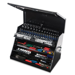 Montezuma 30" x 19" Portable Steel Toolbox - Black Montezuma 30" x 19" Portable Steel Toolbox - Black