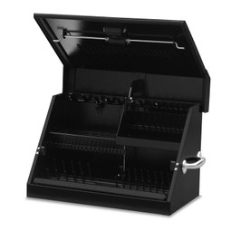 Montezuma 23" x 14" Portable Steel Toolbox - Black Montezuma 23" x 14" Portable Steel Toolbox - Black