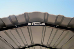 Arrow Steel Carport 10 x 20 x 7 ft. Galvanized Charcoal