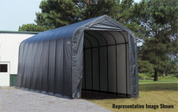 ShelterLogic ShelterCoat 16 x 40 x 16 ft. Garage Peak Gray Cover