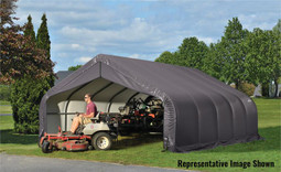 ShelterLogic ShelterCoat 18 x 24 x 11 ft. Garage Peak Gray Cover