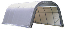 ShelterLogic ShelterCoat 12 x 20 x 8 ft. Wind/Snow Rated Garage Round Gray Cover