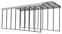 Arrow RV Carport, 14 x 38 x 14 - Eggshell