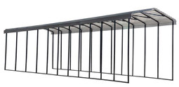 Arrow RV Carport, 14 x 51 x 14 - Charcoal
