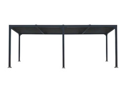 Paragon Outdoor Novara 12x20 Pergola with Louvered Canopy - Gray Paragon Outdoor Novara 12x20 Pergola with Louvered Canopy - Gray