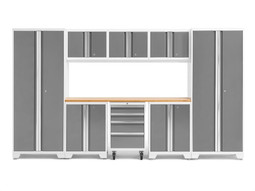 NewAge Bold 3.0 White 9-Piece Set w/Bamboo Worktop