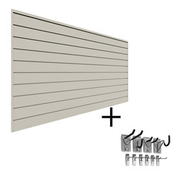 Proslat PVC Slatwall Mini Bundle - Sandstone Proslat PVC Slatwall Mini Bundle - Sandstone