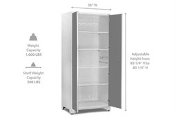 NewAge Pro Series 3.0 White w/Platinum Door Multi-Use Locker
