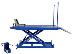 Tuxedo M-1500C-HR 1,500 lb High Rise Motorcycle Lift Bench w/ Vise, Sides, Balance Bar, Pump