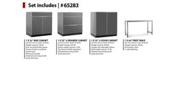 NewAge Aluminum Slate 184"W x 24"D Outdoor Kitchen Set NewAge Aluminum Slate 184"W x 24"D Outdoor Kitchen Set
