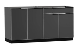 NewAge Aluminum Slate 64"W x 24"D Outdoor Kitchen Set NewAge Aluminum Slate 64"W x 24"D Outdoor Kitchen Set