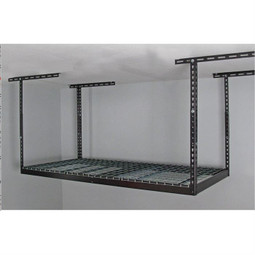 MonsterRax 3' x 6' Overhead Storage Rack 24" - 45" Drop - Hammertone MonsterRax 3' x 6' Overhead Storage Rack 24" - 45" Drop - Hammertone