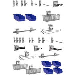 NewAge 32-Piece Steel Slatwall Accessory Kit