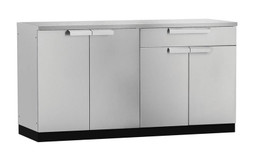 NewAge Stainless Steel 64"W x 24"D Outdoor Kitchen Set w/Countertop & Cover NewAge Stainless Steel 64"W x 24"D Outdoor Kitchen Set w/Countertop & Cover