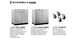 NewAge Stainless Steel 64"W x 24"D Outdoor Kitchen Set NewAge Stainless Steel 64"W x 24"D Outdoor Kitchen Set