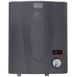 BLACK+DECKER 11 kW Self-Modulating 2.35 GPM Electric Tankless Water Heater, Point of Use hot water heater electric