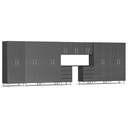 Ulti-MATE Garage 2.0 Series Grey Metallic 11 Piece Kit with Workstation Ulti-MATE Garage 2.0 Series Grey Metallic 11 Piece Kit with Workstation