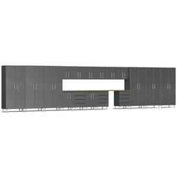 Ulti-MATE Garage 2.0 Series Grey Metallic 19-Piece Super-Set